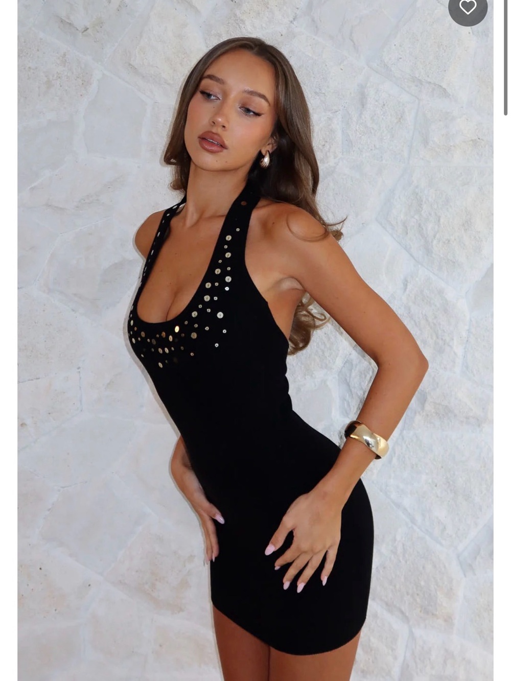 Be Forgiven Knit Mini Dress Black